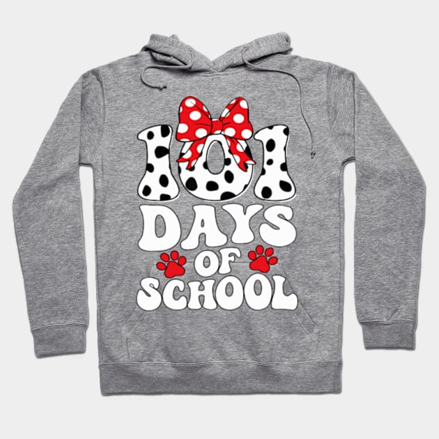 Dalmatian Dog 101 Days Of School Hoodie by JanaeLarson